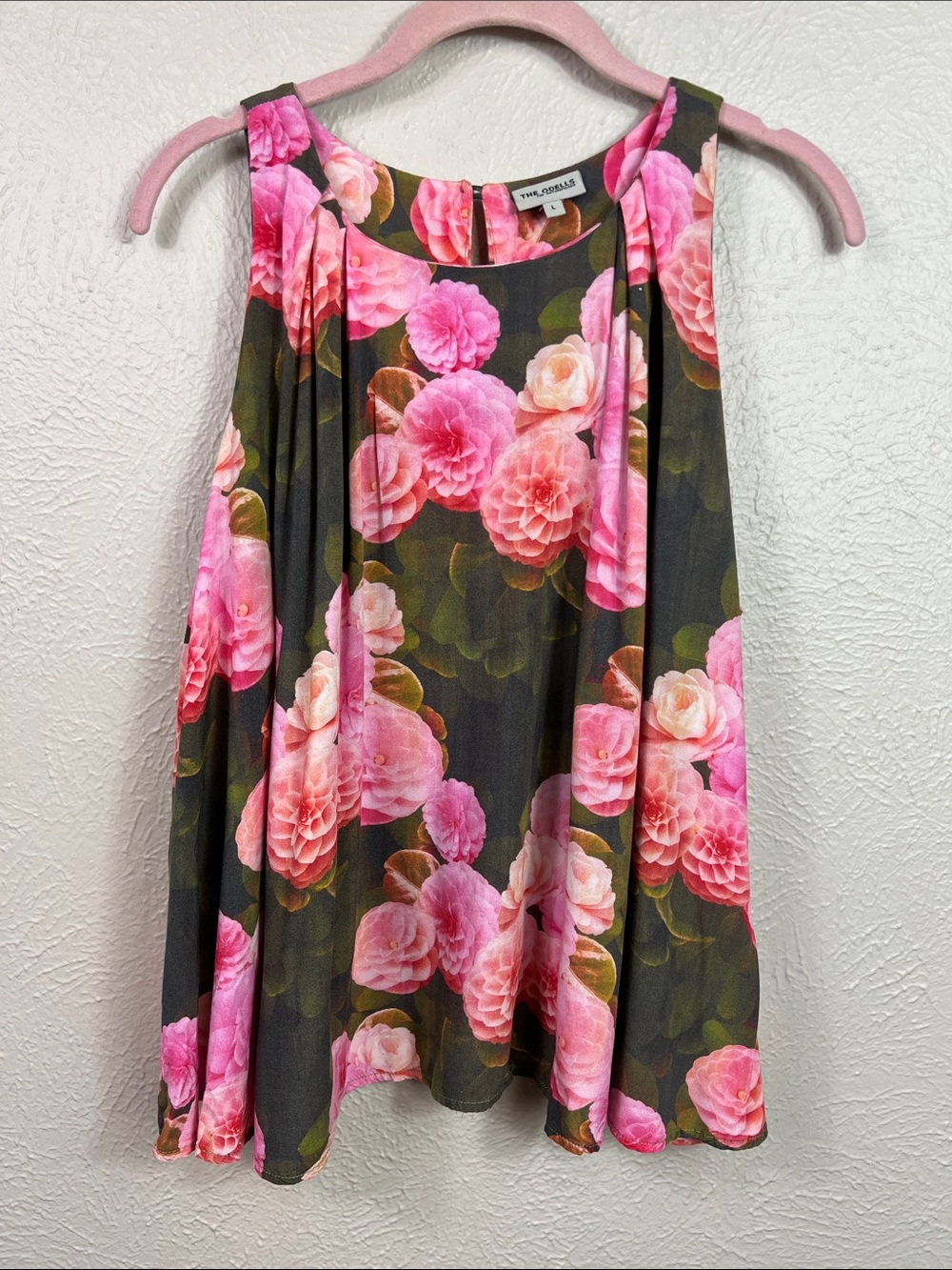 The Odells for Anthropologie Juno Sleeveless Floral Swing Tank Top Large